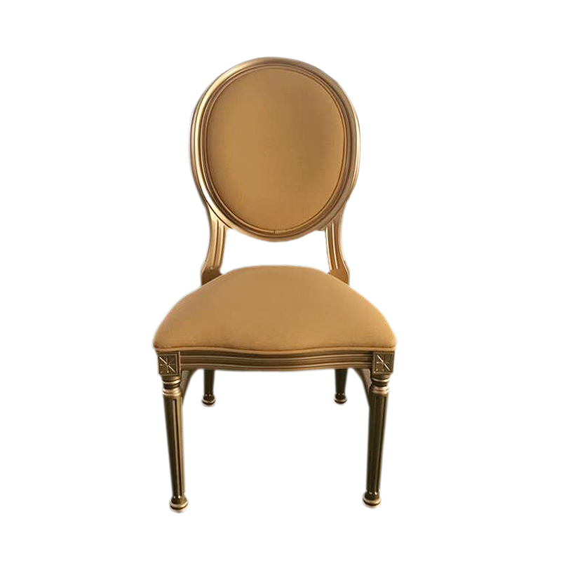 Gold resin louis chair